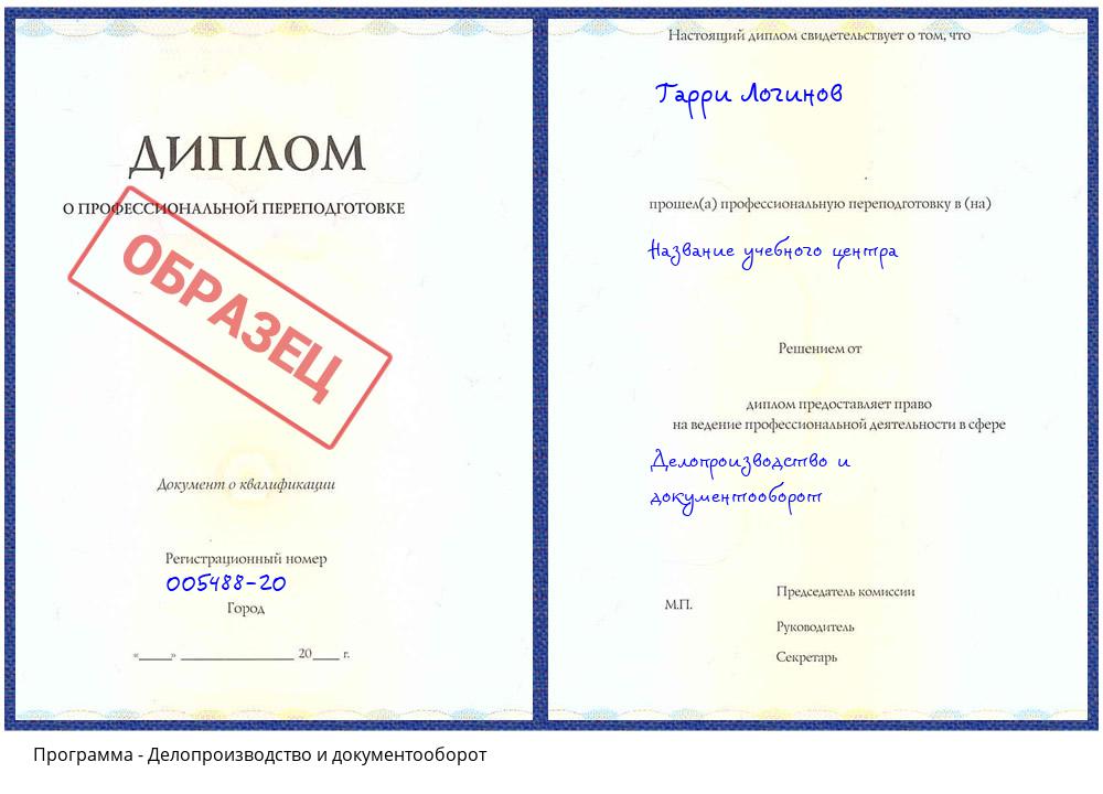 Делопроизводство и документооборот Фурманов